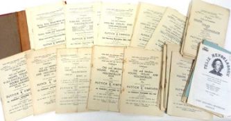 A folder containing approximately 30 1940’s and 50’s Pittock & Simpson auction catalogues for