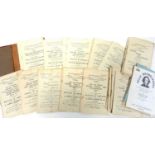 A folder containing approximately 30 1940’s and 50’s Pittock & Simpson auction catalogues for