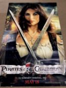 Pirates of the Caribbean: On Stranger Tides. Giant UK cinema poster, plastic coated finish. Measures