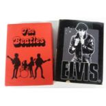 THE BEATLES / ELVIS PRESLEY Two modern USA made Zippo cigarette lighters in metal tins and cardboard