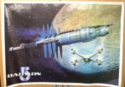 BABYLON 5. Two UK retail posters