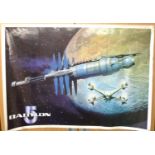 BABYLON 5. Two UK retail posters