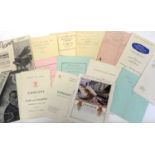 A Quantity of approximately 45 rare classical concert programmes and brochures dating to the 1930’s,