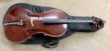 A cello made by Stuart Ball, Hemblington in 1982. Beautiful condition, it comes in a soft case