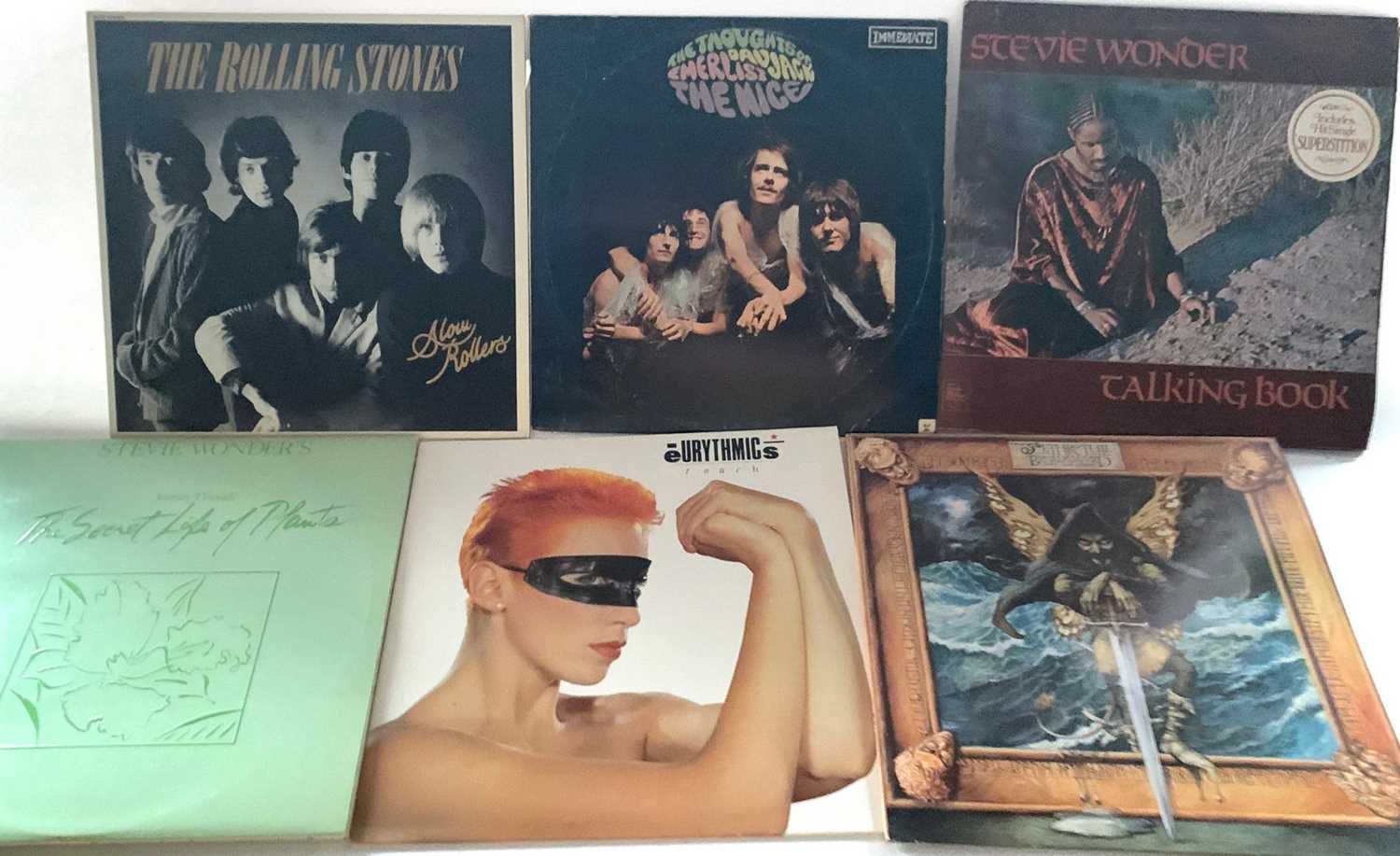 A small collection of 14 albums to include The Nice, Rolling Stones, Byrds, Sly & the Family