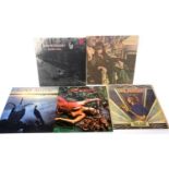 A pack of five LP’s to include ROD STEWART ‘Gasoline Alle’y (Vertigo Swirl, 6360 500), ROXY MUSIC ‘