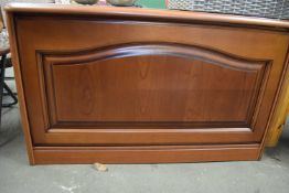 MAHOGANY FINISH BLANKET BOX