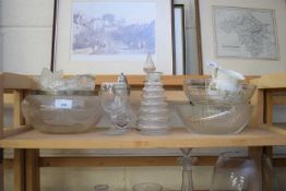 VARIOUS GLASS WARES