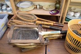 QUANTITY OF VINTAGE RACKETS