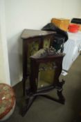 EDWARDIAN TWO TIER CORNER DISPLAY CABINET