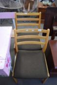 PAIR OF LADDERBACK CHAIRS