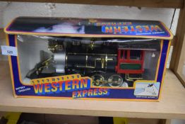 BOXED WESTERN EXPRESS TOY LOCOMOTIVE