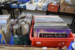 ONE BOX AND ONE BAG OF RECORDS