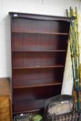 MODERN MAHOGANY EFFECT BOOKCASE