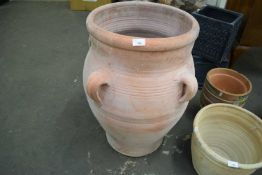 LARGE TERRACOTTA OLIVE TYPE JAR