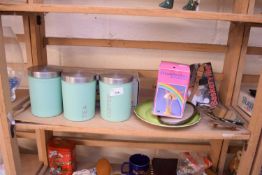 VARIOUS KITCHEN CANISTERS ETC