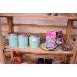 VARIOUS KITCHEN CANISTERS ETC