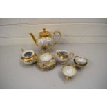 BAVARIAN GILT AND LUSTRE FINISH TEA SET