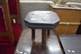 SMALL ELM MILKING STOOL