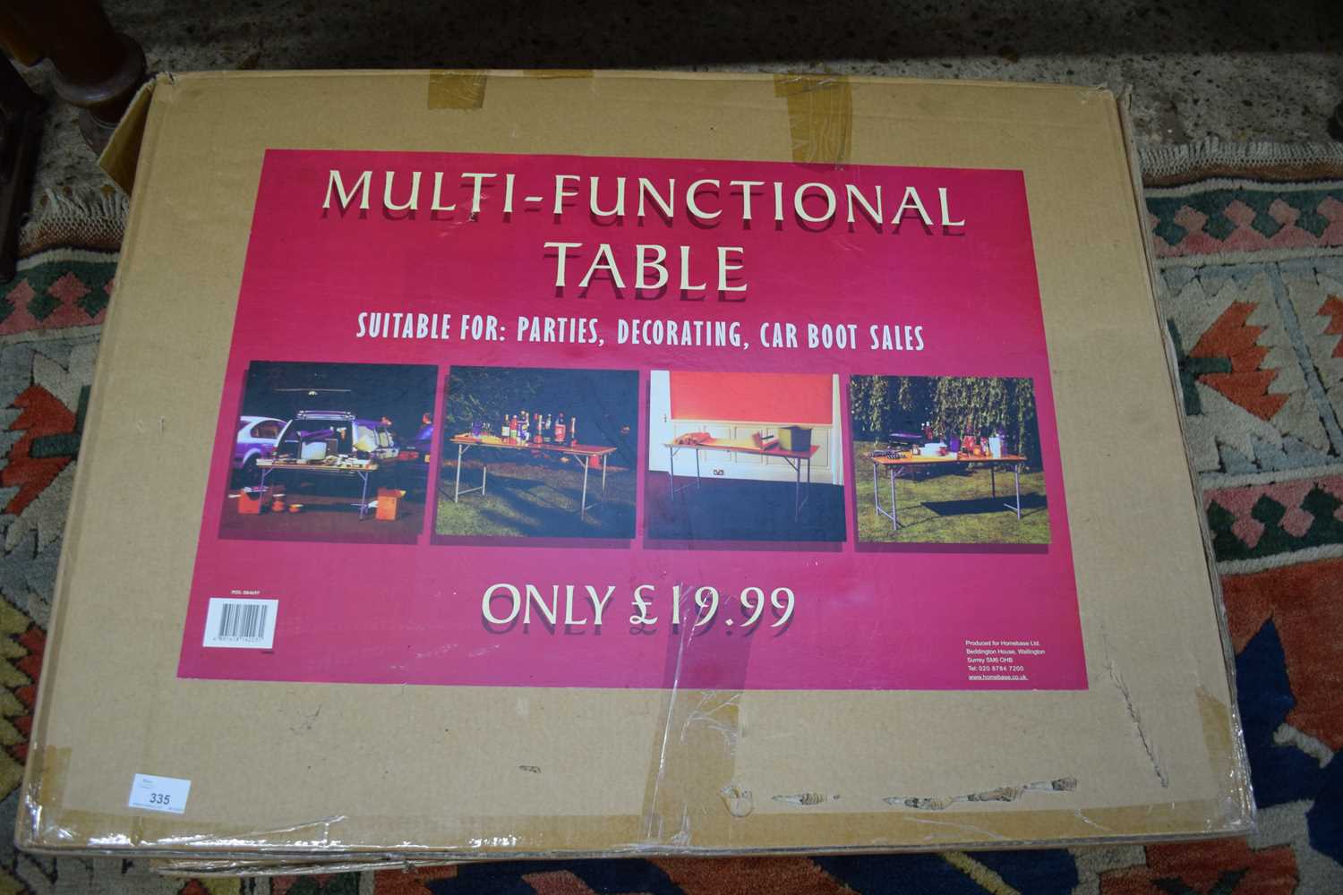 TWO BOXED MULTI-FUNCTION FOLDING TABLES