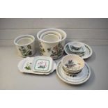 QUANTITY OF PORTMEIRION BOTANIC GARDEN WARES TO INCLUDE RANGE OF JARDINIERES, BOWLS, ETC