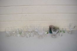 COLLECTION VARIOUS DRINKING GLASSES