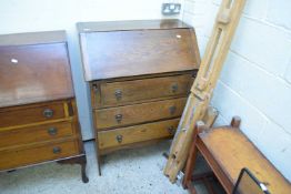 EARLY 20TH CENTURY OAK THREE DRAWER BUREAU