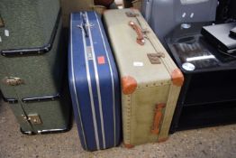 TWO VINTAGE SUITCASES