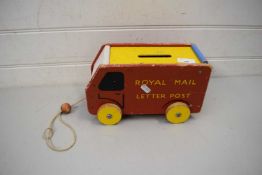 CHILDS PULL ALONG ROYAL MAIL TOY VAN