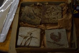 COLLECTION OF 20TH CENTURY STUDIO POTTERY TILES WITH ACCOMPANYING PAPERWORK FROM NORFOLK MUSEUM