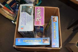 ONE BOX CRYSTAL MAZE GAMES, KERPLUNK, AND A COMPUTER BATTLESHIP GAME