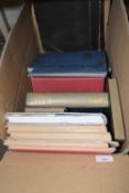 BOX OF MIXED BOOKS TO INCLUDE A VINTAGE BIBLE