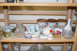 MIXED CERAMICS, KITCHEN STORAGE JARS