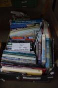 ONE BOX MIXED BOOKS TO INCLUDE RANGE VARIOUS TRAVEL GUIDE BOOKS ETC
