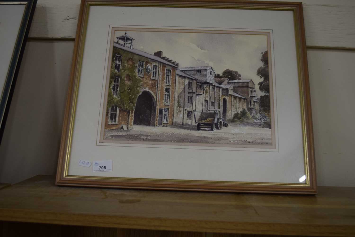 GEORGE SEAR, THE OLD MALTINGS, SNAPE, WATERCOLOUR, F/G