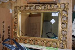 SMALL WALL MIRROR IN FLORAL GILT FRAME