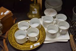 MODERN WHITE TEA WARES, PLACE MATS ETC