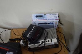 ROBERTS PORTABLE RADIO AND TWO RADIO ALARM CLOCKS (3)