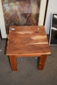 DARK WOOD SIDE TABLE, HEIGHT 40CM