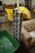 PAIR OF MODERN FREE STANDING WEIGHTED SHOP DISPLAY UNITS