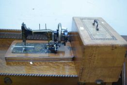 VINTAGE FRISTER & ROSSMAN SEWING MACHINE IN WOODEN CASE