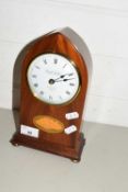 REPRODUCTION MAHOGANY CASED MANTEL CLOCK BY KNIGHT GIBBINS