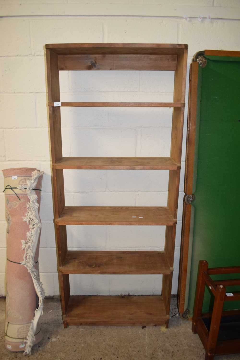 MODERN PINE FIVE SHELF BOOKCASE