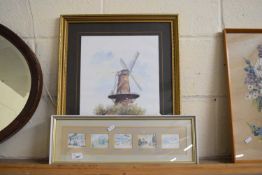 AFTER BARRY WARD, GROUP OF FIVE MINIATURE COLOURED PRINTS TOGETHER WITH BOB PESTMAN