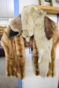 FUR WRAP TOGETHER WITH TWO FUR SCARVES (30