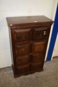 SHEESHAM HARDWOOD 8-DRAWER CHEST 64CM WIDE