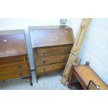 EARLY 20TH CENTURY OAK THREE DRAWER BUREAU