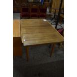 RETRO MID-CENTURY ROSEWOOD EXTENDING DINING TABLE WITH PULL OUT CENTRE LEAF, MADE AND DESIGNED BY