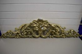 LARGE COMPOSITION FLORAL PEDIMENT