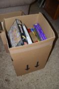 BOX CONTAINING LARGE QUANTITY OF JIGSAW PUZZLES, GAMES ETC